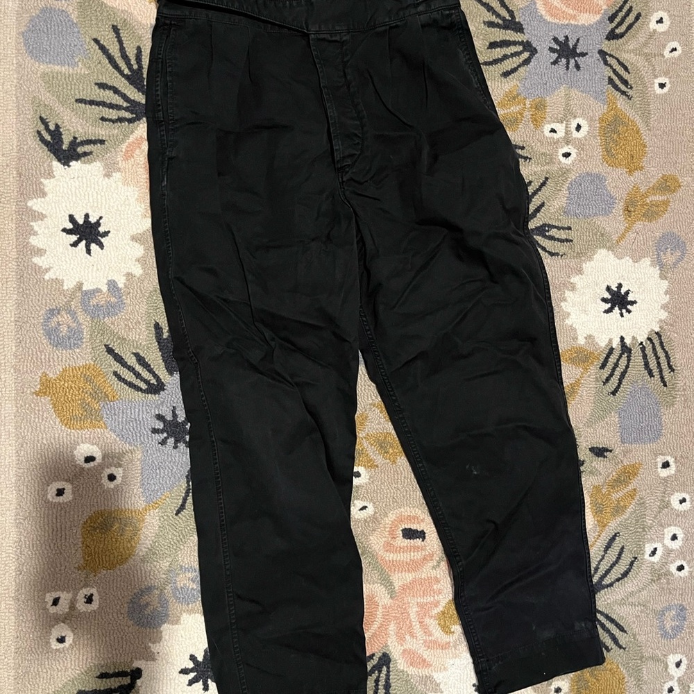 Rag and Bone black military pant